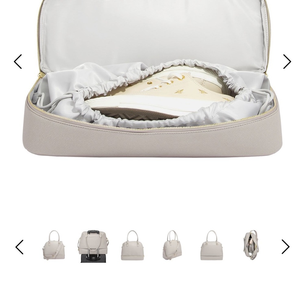 STACKERS Travel Tote Bag‎ – Weekender, Laptop Compartment, Removable Shoe Pouch - Picture 3 of 16